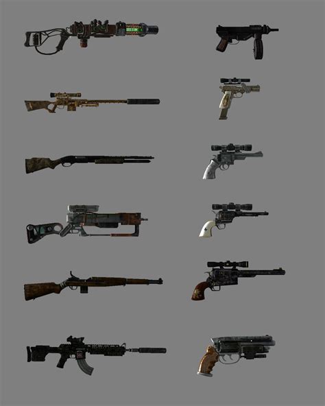 fallout 3 weapons list